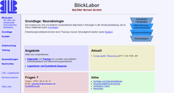 Desktop Screenshot of blicklabor.de